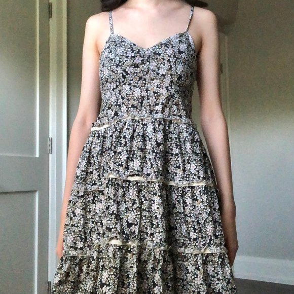 Floral Mini Ruffled Sundress - Picture 1 of 3